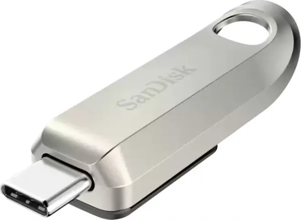 SanDisk Flash Disk 64GB Ultra Luxe, USB-C 3.2, Stříbrná