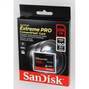 SanDisk Extreme Pro CF 256 GB 160 MB/s VPG 65, UDMA 7 85235110