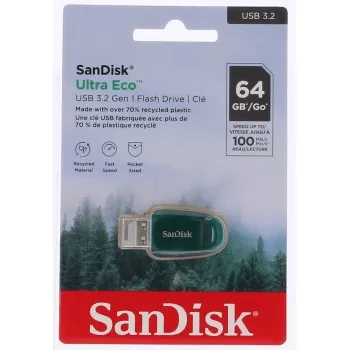SanDisk Ultra Eco USB Flash Drive USB 3.2 Gen 1 64 GB 85235110