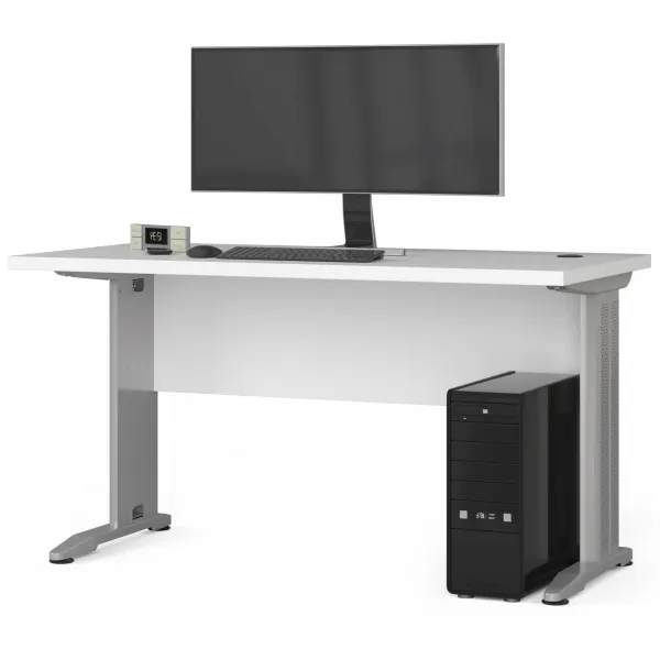 Ak furniture Volně stojící počítačový stůl BM-135 bílý
