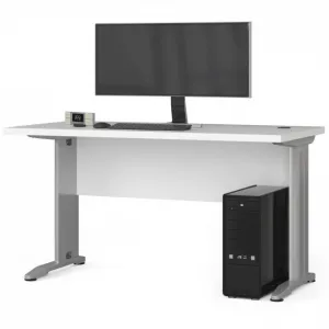 Ak furniture Volně stojící počítačový stůl BM-135 bílý