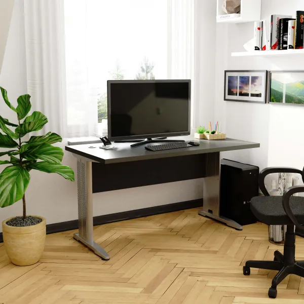 Ak furniture Volně stojící počítačový stůl BM-135 šedý