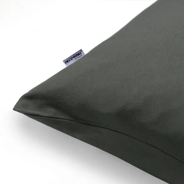 Súprava 2 obliečok na vankúš Decoking Terro tmavo šedá, veľkosť 80x80*2