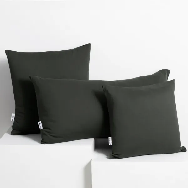 Súprava 2 obliečok na vankúš Decoking Terro tmavo šedá, veľkosť 80x80*2
