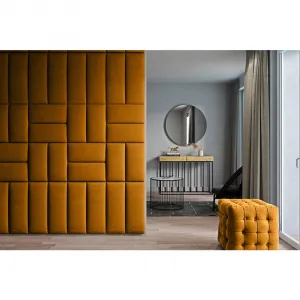 čalúnený panel 2ks, 60x30cm obdĺžnik, medová