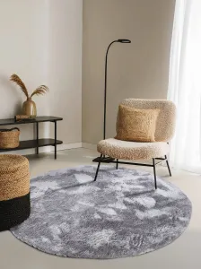ELLE Decoration koberce Kusový koberec Cosy 106110 Silver kruh z kolekcie Elle - 200x200 (priemer) kruh cm