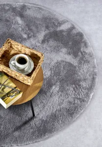 ELLE Decoration koberce Kusový koberec Cosy 106110 Silver kruh z kolekcie Elle - 200x200 (priemer) kruh cm