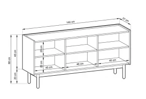 ArtPS Komoda CHIC K144 | 68 cm