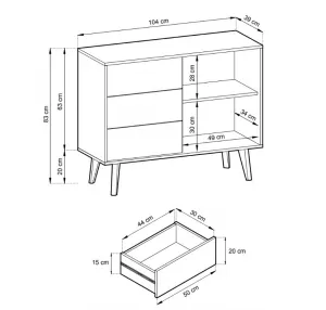 ArtPS Komoda SALLOW KSZ104