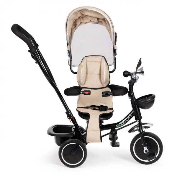 Dětská tříkolka - kočárek Ecotoys BeBe béžová