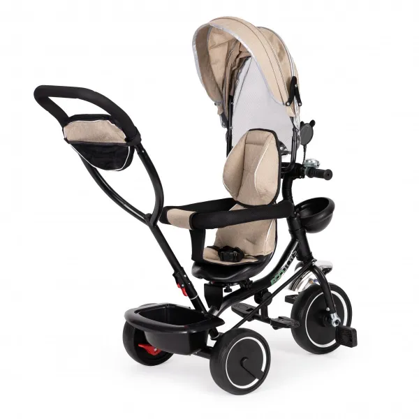 Dětská tříkolka - kočárek Ecotoys BeBe béžová