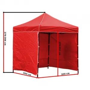 Záhradný párty stan EXPRESS modrý 3x3 m