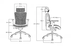 Ergonomická kancelárska stolička WorkMax FULL NET