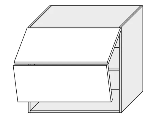 ArtExt Kuchynská skrinka horná, W8B/80 Aventos Quantum Farba korpusu: Grey
