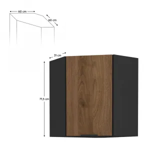 Horná rohová skrinka MENZO 60X60 GN-72 2F (90) Tempo Kondela