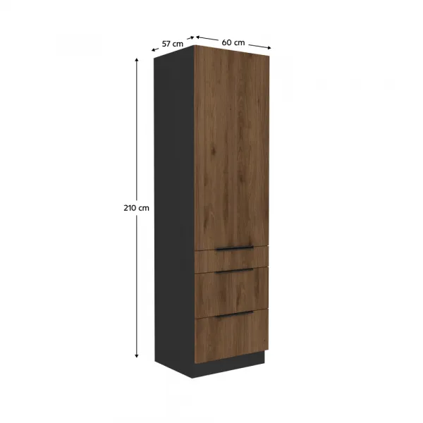 Vysoká skrinka MENZO 60 DKS-210 3S1F Tempo Kondela