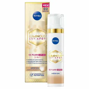 NIVEA Luminous 630 Anti Spot rozjasňujúci CC krém SPF 30 odtieň Medium 40 ml