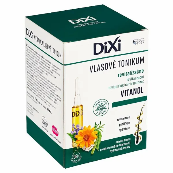 Dixi Vitanol revitalizačné vlasové tonikum v ampulkách 7 x 10 ml