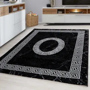 Koberec Plus ornament čierny