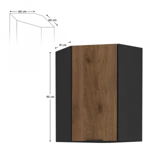 Horná rohová skrinka MENZO 60x60 GN-90 1F Tempo Kondela
