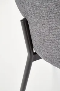 Jedálenské kreslo K373 Halmar Tmavosivá