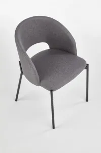 Jedálenské kreslo K373 Halmar Tmavosivá