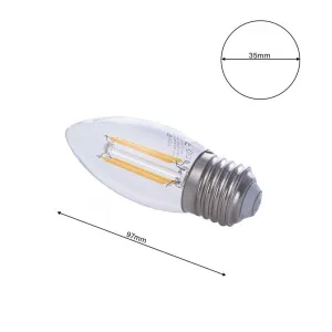 Eko-light LED žiarovka Glight 4W E27 teplá biela