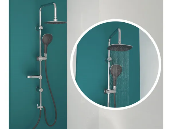 Eisl Eisl - Sprchový set bez batérie SHOWER DREAM, chróm / čierna DXLD60088CS DXLD60088CS