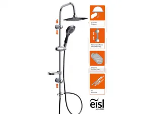 Eisl Eisl - Sprchový set bez batérie SHOWER DREAM, chróm / čierna DXLD60088CS DXLD60088CS