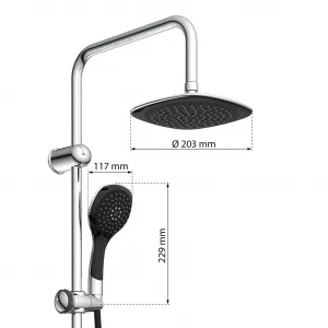 Eisl Eisl - Sprchový set bez batérie SHOWER DREAM, chróm / čierna DXLD60088CS DXLD60088CS