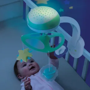 INFANTINO - Hudobný kolotoč s projekciou 3v1 zelený