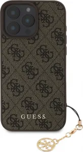 Guess 4G Charm Kryt pre iPhone 16 Pro Max, Hnedý