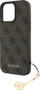 Guess 4G Charm Kryt pre iPhone 16 Pro Max, Hnedý