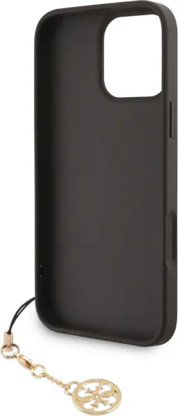 Guess 4G Charm Kryt pre iPhone 16 Pro Max, Hnedý