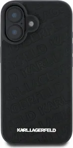 Karl Lagerfeld Quilted Pattern Kryt pre iPhone 16, Čierny