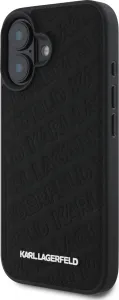 Karl Lagerfeld Quilted Pattern Kryt pre iPhone 16, Čierny