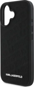 Karl Lagerfeld Quilted Pattern Kryt pre iPhone 16, Čierny
