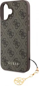 Guess 4G Charm Kryt pre iPhone 16 Plus, Hnedý
