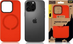 Tactical MagForce Aramid Kryt pre iPhone 16 Pro Max, Červený