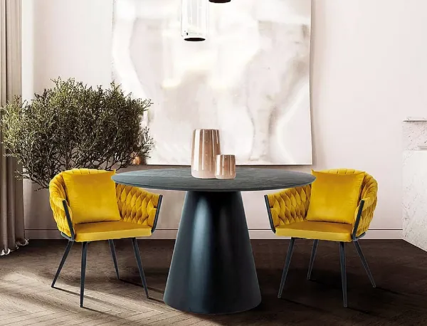 Signal Jedálenský stôl ANGEL | čierny 120cm