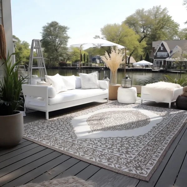 ELLE Decoration koberce Kusový koberec Gemini 106026 Linen z kolekcie Elle – na von aj na doma - 120x170 cm