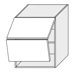 ArtExt Kuchynská skrinka horná, W8B/60 Aventos Quantum Farba korpusu: Grey