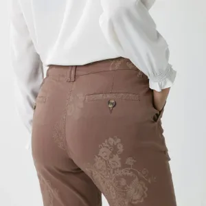 Chino nohavice s paisley potlačou