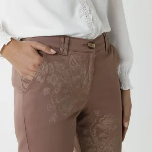 Chino nohavice s paisley potlačou