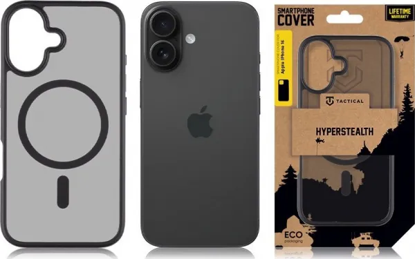 Tactical MagForce Hyperstealth kryt, iPhone 16, tmavo sivý