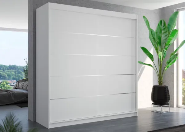 ArtAdrk Šatníková skriňa  ESTEVA | biela 200 cm