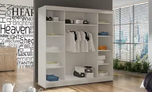ArtAdrk Šatníková skriňa  ESTEVA | biela 200 cm