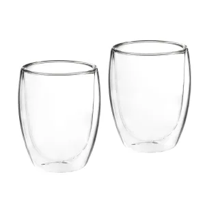 Haushalt international Dvoustěnné sklenice Latte Macchiato, 350 ml, 2 ks