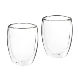 Haushalt international Dvoustěnné sklenice Latte Macchiato, 350 ml, 2 ks