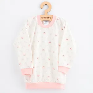Detské bavlnené pyžamko New Baby pink bear 128/134